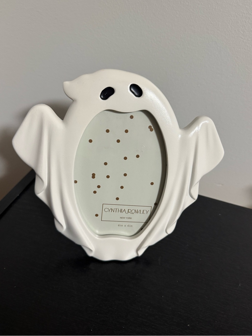 CYNTHIA ROWLEY WHITE HALLOWEEN GHOST PICTURE FRAME